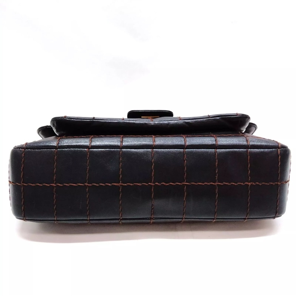 CHANEL CC Single Flap Chocolate Bar Logo Lambskin Chain Bag - Picture 7 of 13